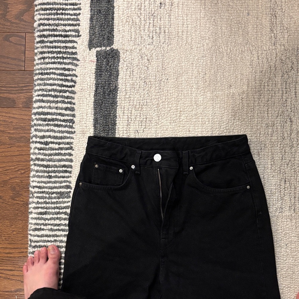 Toteme Black Wide-Leg Jeans - Picture 3 of 7